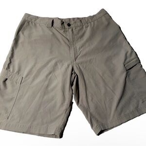 PATAGONIA Mens Nylon Cargo Lightweight 11" Tan Hiking Outdoor Shorts Size 38